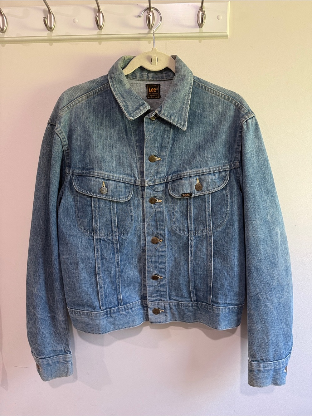 Vintage Lee Light Wash Blue Denim Jacket